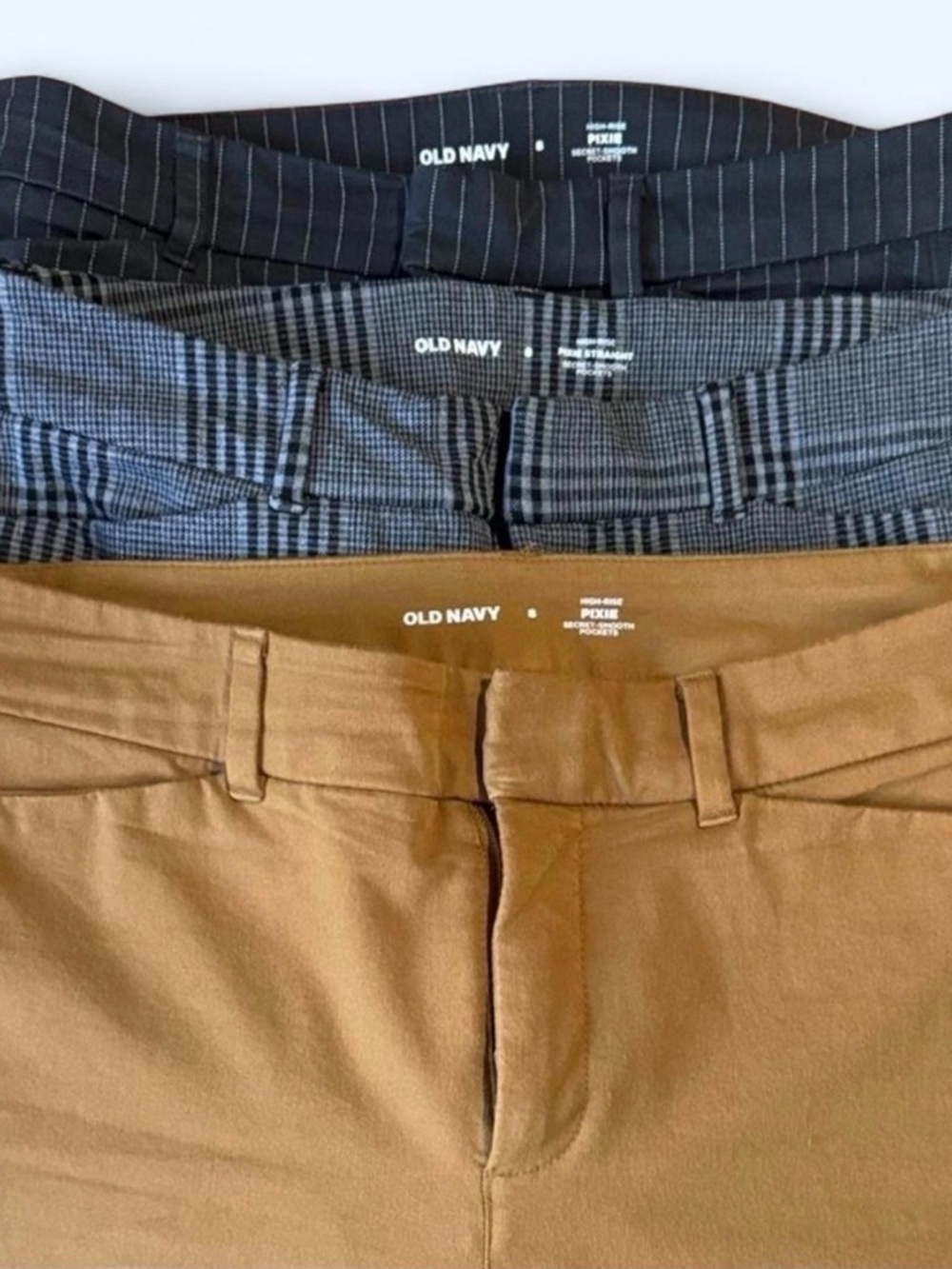 Old Navy High rise Pixie Pants  3 pack